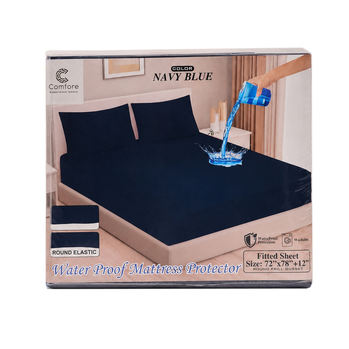 Blue Mattress Protector