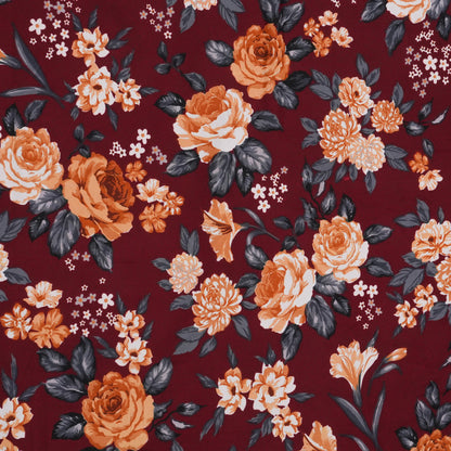 Mehroon Floral