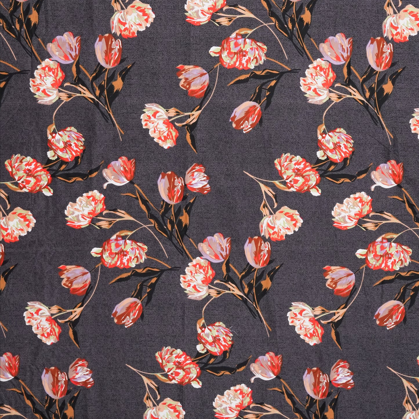 Grey Peach Floral