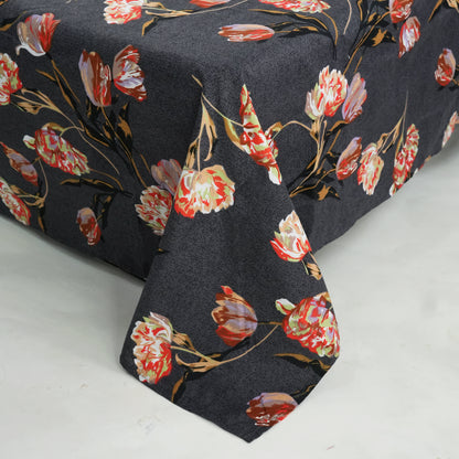 Grey Peach Floral