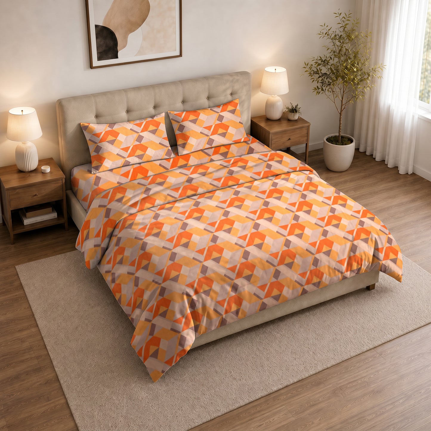 ORANGE LIME DUVET COVER