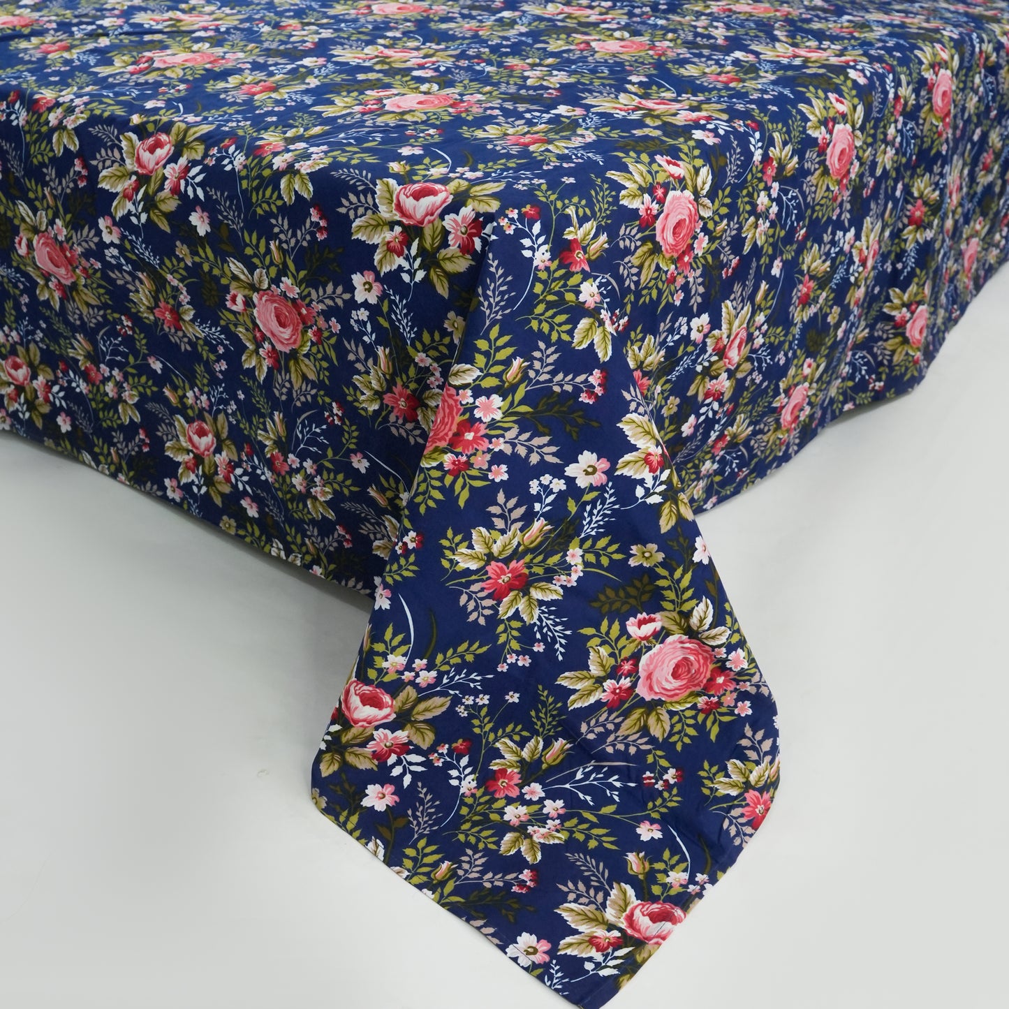 Blue Red Floral