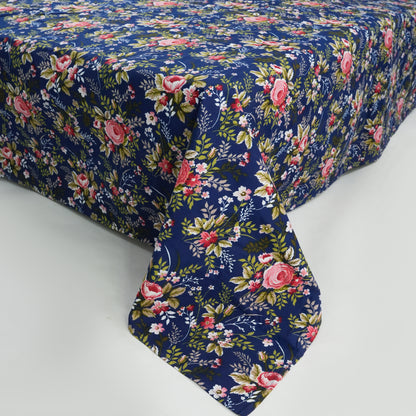 Blue Red Floral