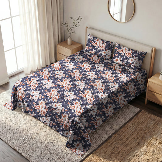 Slate & Peach Florals