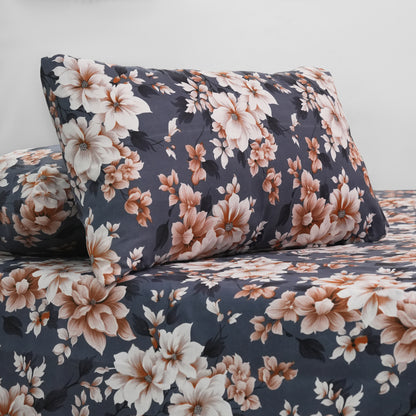 Slate & Peach Florals