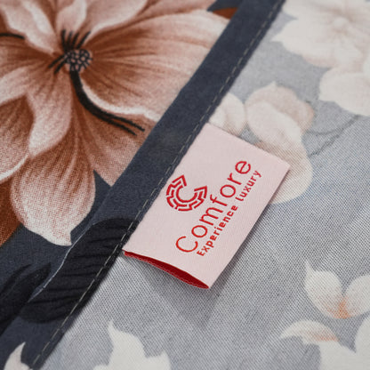Slate & Peach Florals